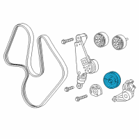 OEM 2016 Jeep Wrangler Pulley-Idler Diagram - 53034002AA