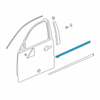 OEM Buick LaCrosse Belt Molding Diagram - 26229218