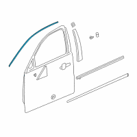 OEM Buick LaCrosse Reveal Molding Diagram - 23155263