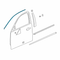 OEM 2017 Buick LaCrosse Reveal Molding Diagram - 23155263