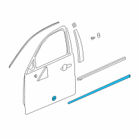 OEM 2017 Buick LaCrosse Body Side Molding Diagram - 26684987