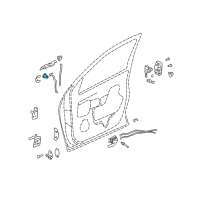 OEM 2004 Pontiac Aztek Lock Cylinder Diagram - 88954045