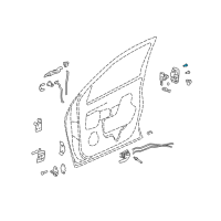 OEM 1994 Buick Skylark Lock Assembly Screw Diagram - 16606574