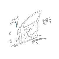 OEM 2004 Pontiac Aztek Rod-Front Side Door Lock Cyl Diagram - 10412669