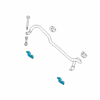 OEM 2005 Lincoln Navigator Stabilizer Bar Bracket Diagram - 2L1Z-5486-AA