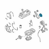 OEM Chrysler Sebring Sprocket-Crankshaft Diagram - MD187277