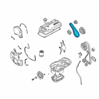 OEM 2001 Dodge Stratus Belt-Timing Diagram - MR984778