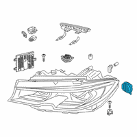 OEM 2022 BMW 330e Led Mod.Turn Signal/Daytime Running Diagram - 63-11-8-496-137