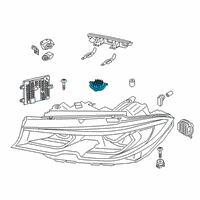 OEM 2020 BMW M340i Led Module For Daytime Driving Diagram - 63-11-8-496-133