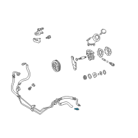 OEM 2002 Toyota 4Runner Return Tube Connector Diagram - 44416-04020