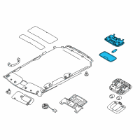 OEM 2010 Kia Soul Lamp Assembly-Room Diagram - 928502H000QW