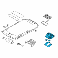 OEM 2011 Kia Soul Lamp Assembly-Map Diagram - 928502K000QW