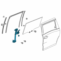 OEM 2021 Honda Odyssey Regulator Assy., L. Slide Doorpower Diagram - 72750-THR-A01