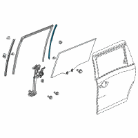 OEM 2019 Honda Odyssey Sash, L. RR. Slide Door Diagram - 72771-THR-A01