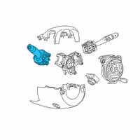 OEM Cadillac XT5 Signal Switch Diagram - 84614547