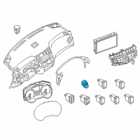 OEM Infiniti JX35 Switch Assy-Ignition Diagram - 25150-3JA0C