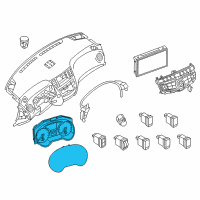OEM 2017 Infiniti QX60 Instrument Combination Meter Assembly Diagram - 24810-9NJ0B