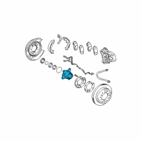 OEM 2013 Toyota 4Runner Hub & Bearing Diagram - 42460-60010