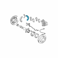 OEM 2020 Lexus GX460 Shoe Assy, Parking Brake, RH Or Center NO.1 Diagram - 46580-60060