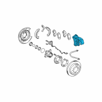 OEM 2004 Toyota 4Runner Caliper Diagram - 47750-35170