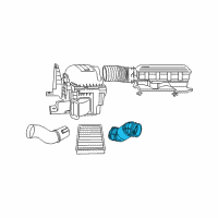 OEM 2006 Dodge Ram 3500 Clean Air Duct Diagram - 53032169AC