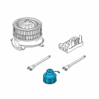 OEM 2003 BMW 745Li Blower Unit Diagram - 64-10-6-907-741