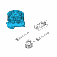 OEM 2003 BMW 745Li Blower Unit Diagram - 64-11-6-913-401