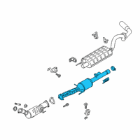 OEM Ford F-150 Converter & Pipe Diagram - JL3Z-5F250-A