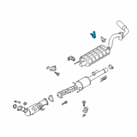 OEM 2020 Ford F-150 Muffler Rear Bracket Diagram - FL3Z-5260-A