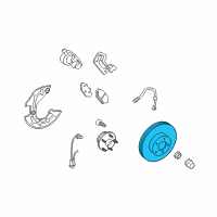 OEM 2006 Ford Mustang Rotor Diagram - DR3Z-1125-C