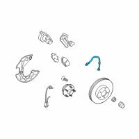 OEM Ford Mustang Brake Hose Diagram - CR3Z-2078-C