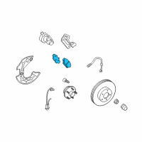OEM 2008 Ford Mustang Front Pads Diagram - BR3Z-2001-D
