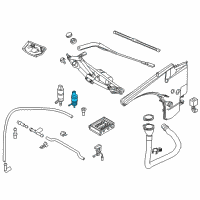 OEM BMW 840i Washer Pump Diagram - 67-12-7-302-589