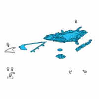 OEM 2022 Lexus LC500h UNIT, HEADLAMP W/GAS Diagram - 81145-11100