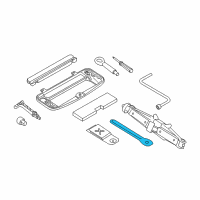 OEM 2015 BMW ActiveHybrid 5 Actuating Ratchet For Vehicle Jack Diagram - 71-12-6-769-151