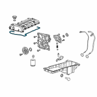 OEM 2010 Hummer H3 Valve Cover Gasket Diagram - 89018220