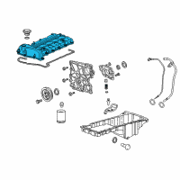 OEM 2009 Chevrolet Colorado Cover, Camshaft Diagram - 12631008