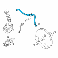 OEM 2008 BMW Z4 Vacuum Hose Diagram - 11617863601