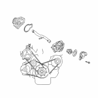 OEM 1989 Honda CRX Belt, Compressor Mpr (4Pk870) Diagram - 38920-P75-A03