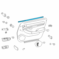 OEM 2005 Hyundai XG350 Weatherstrip-Front Door Belt Inside LH Diagram - 82231-39000