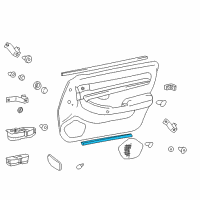 OEM 2002 Hyundai XG350 Weatherstrip-Front Door Trim Lower LH Diagram - 82356-39000
