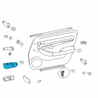 OEM Hyundai XG300 Power Window Main Switch Assembly Diagram - 93570-39100-OY