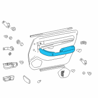 OEM Hyundai Pad Assembly-Front Door Armrest, LH Diagram - 82730-39013-UJ