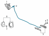 OEM Chevrolet Corvette Control Cable Diagram - 13521743