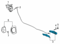 OEM 2022 Chevrolet Corvette Handle, Inside Diagram - 84890757