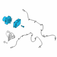 OEM Ford Edge ABS Control Unit Diagram - CT4Z-2C405-A