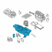 OEM Ford Explorer AC & Heater Assembly Diagram - CG1Z-19850-C