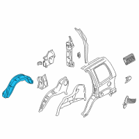 OEM 2004 Jeep Liberty Shield-Fender Side Diagram - 55360147AD