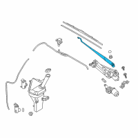 OEM 2019 Hyundai Elantra Windshield Wiper Arm Assembly(Passenger) Diagram - 98321-F2000