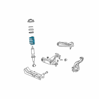 OEM 2003 Lincoln Aviator Coil Spring Diagram - 2C5Z-5310-BA